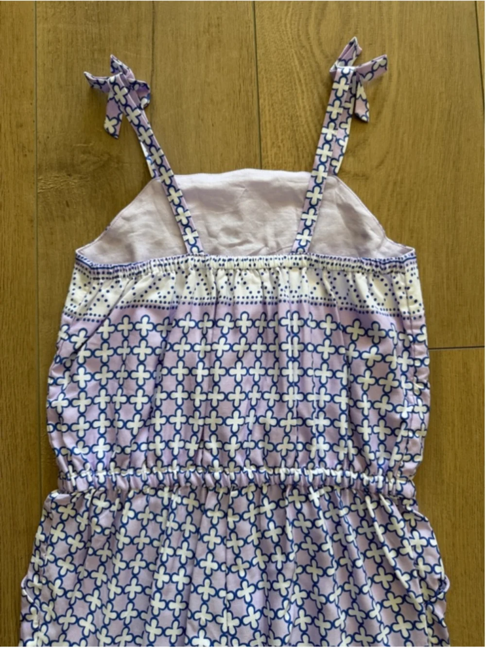 NEW Janie and Jack Coast Along Boardwalk Summer Jumpsuit Sz 6 Lavender Bow Strap